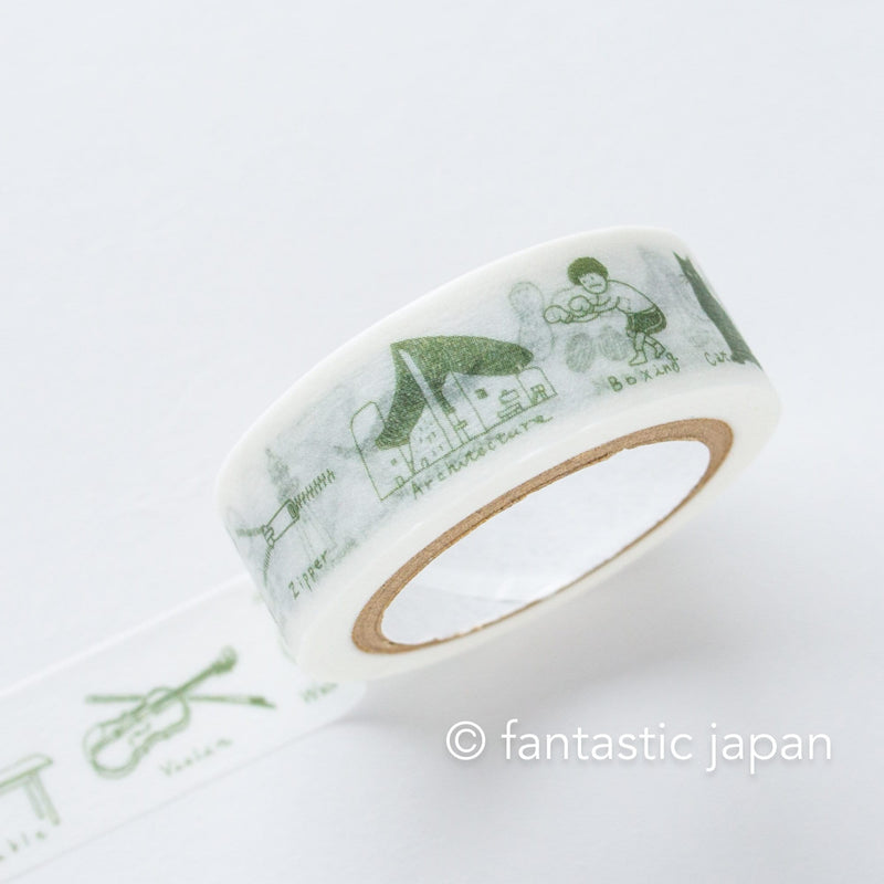 Classiky washi tape -rough sketches "alphabet"- by ShunShun /