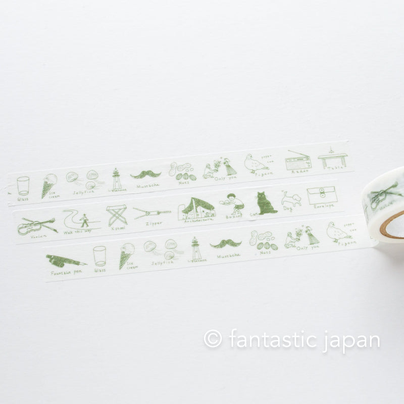 Classiky washi tape -rough sketches "alphabet"- by ShunShun /