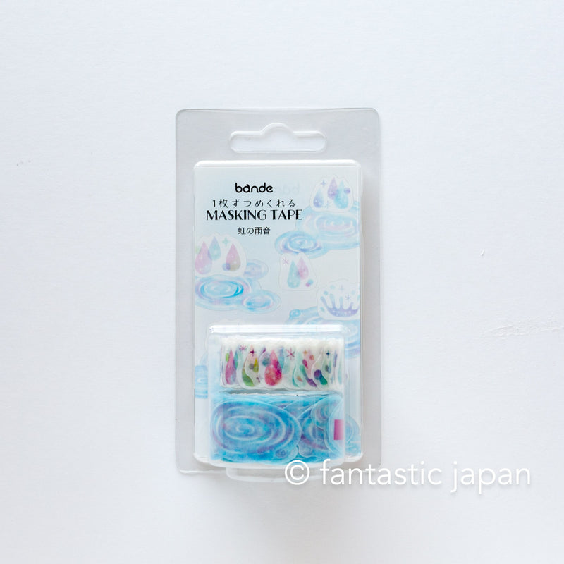 bande Masking Washi Roll Sticker set -Rainbow rain sound-