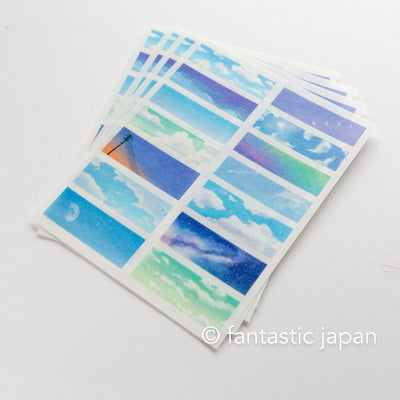 GAIA sticker / stick sticker -blue sky-