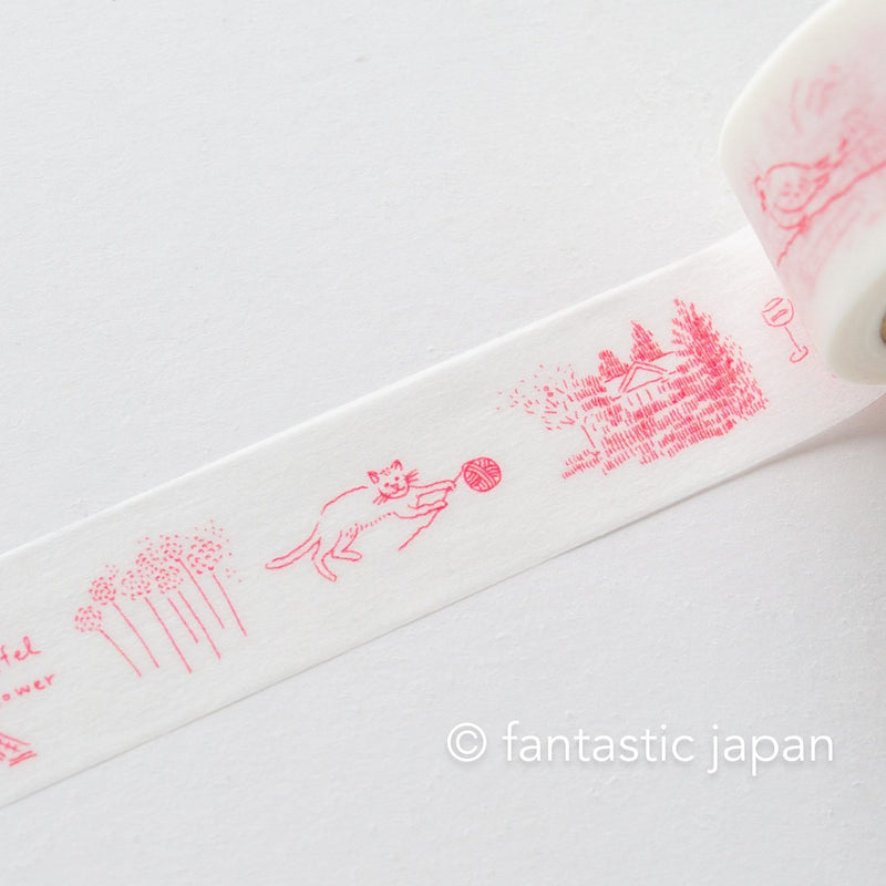 Classiky washi tape -rough sketches "france"- by ShunShun