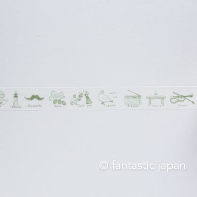 Classiky washi tape -rough sketches "alphabet"- by ShunShun /