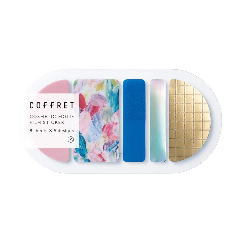 HITOTOKI PET sticker / COFFRET round -pink float- / COFR004