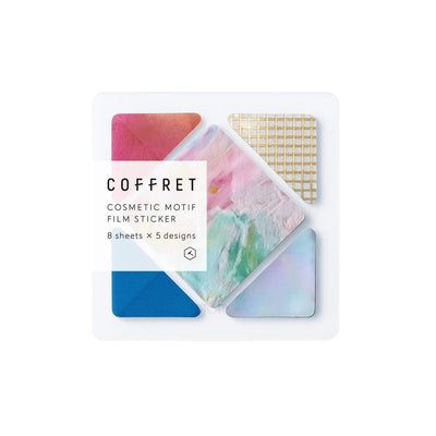 HITOTOKI PET sticker / COFFRET square -pink float- / COFS004