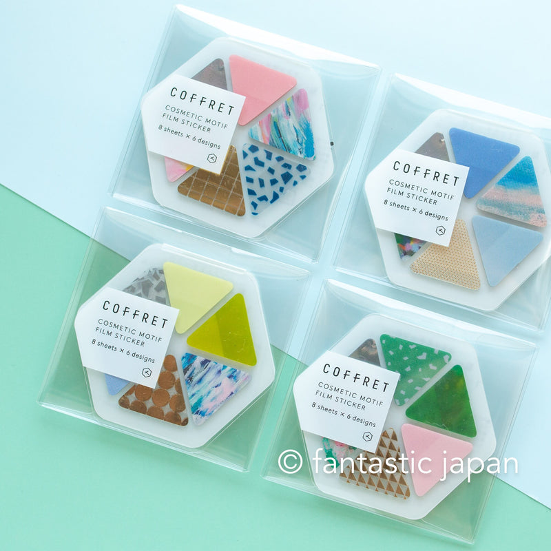 HITOTOKI PET sticker / COFFRET triangle -forest green- / COFT002