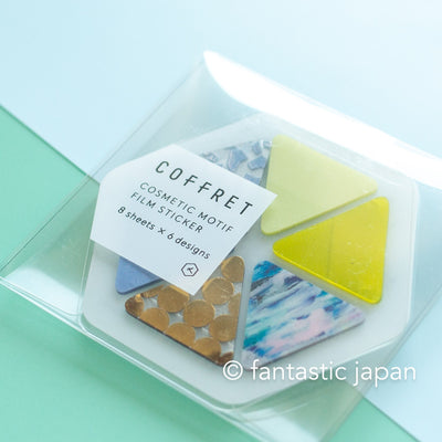 HITOTOKI PET sticker / COFFRET triangle -chiffon yellow- / COFT003