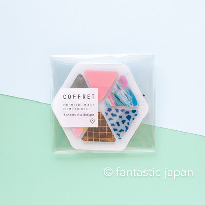 HITOTOKI PET sticker / COFFRET triangle -pink float- / COFT004