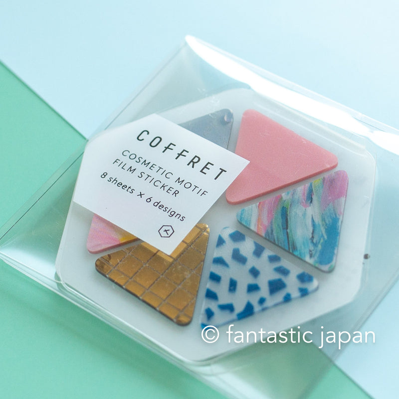 HITOTOKI PET sticker / COFFRET triangle -pink float- / COFT004