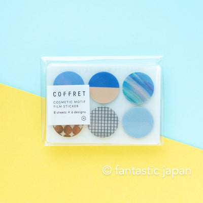 HITOTOKI PET sticker / COFFRET circle -horizon blue- / COFC001
