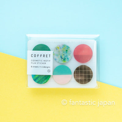 HITOTOKI PET sticker / COFFRET circle -forest green- / COFC002