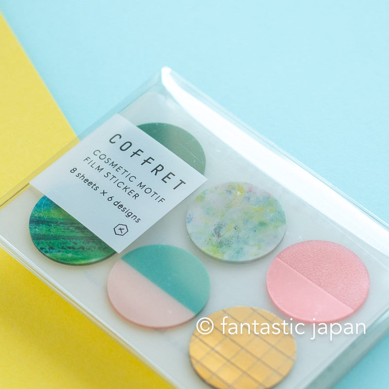 HITOTOKI PET sticker / COFFRET circle -forest green- / COFC002