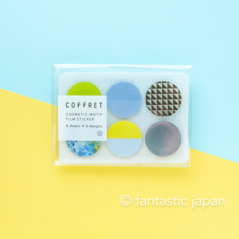 HITOTOKI PET sticker / COFFRET circle -chiffon yellow- / COFC003