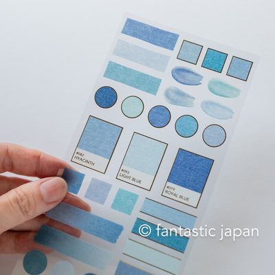 GAIA sticker / color palette -blue-