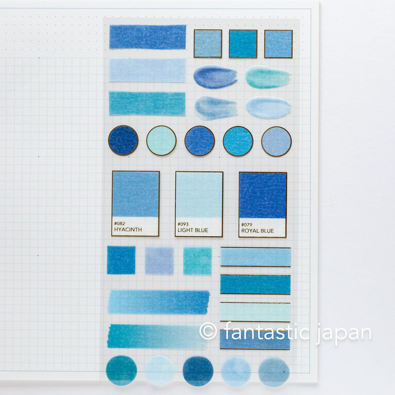 GAIA sticker / color palette -blue-