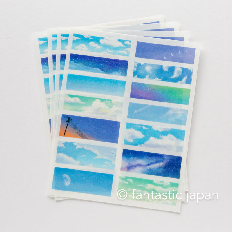 GAIA sticker / stick sticker -blue sky-