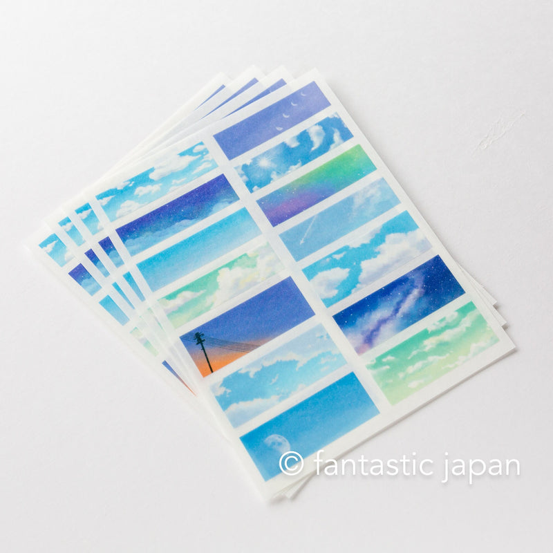 GAIA sticker / stick sticker -blue sky-