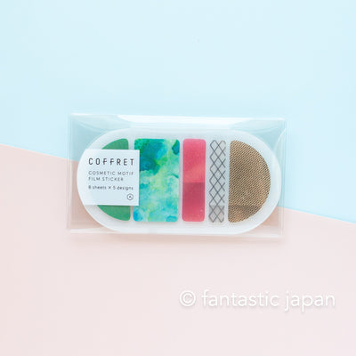HITOTOKI PET sticker / COFFRET round -forest green- / COFR002