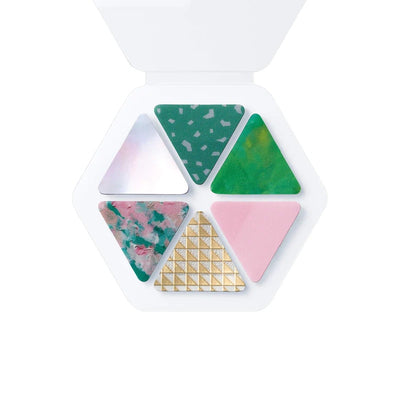 HITOTOKI PET sticker / COFFRET triangle -forest green- / COFT002