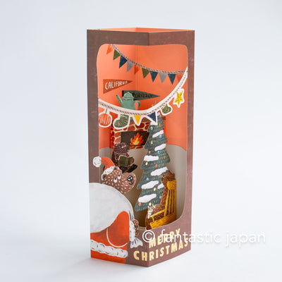 Christmas pop up card -Christmas box- by OKATAOKA