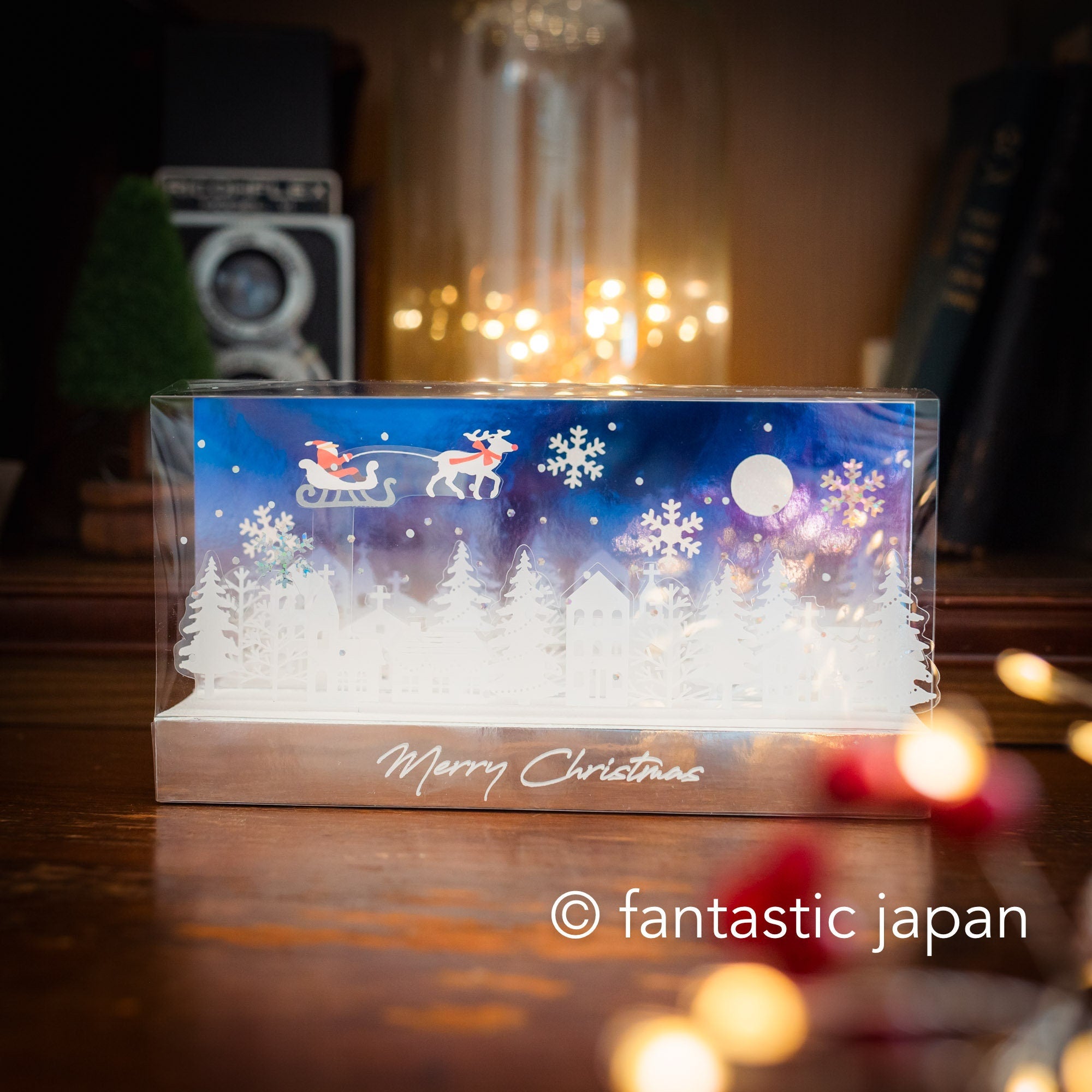 Christmas cubic pop-up card -town- – Fantastic Japan