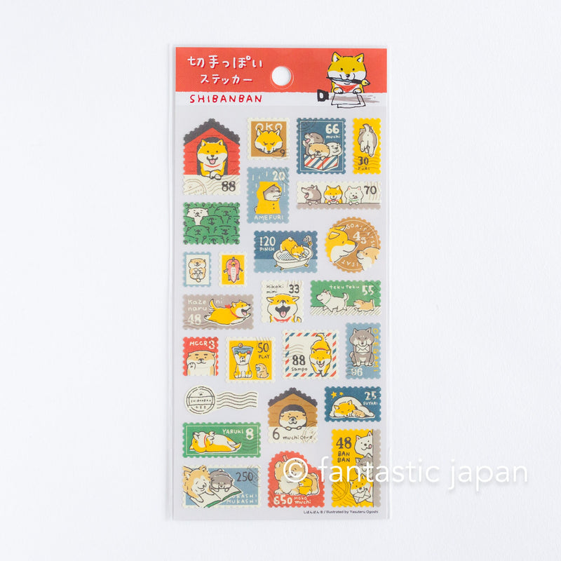 Mind Wave sticker / postage stamp -SHIBANBAN-