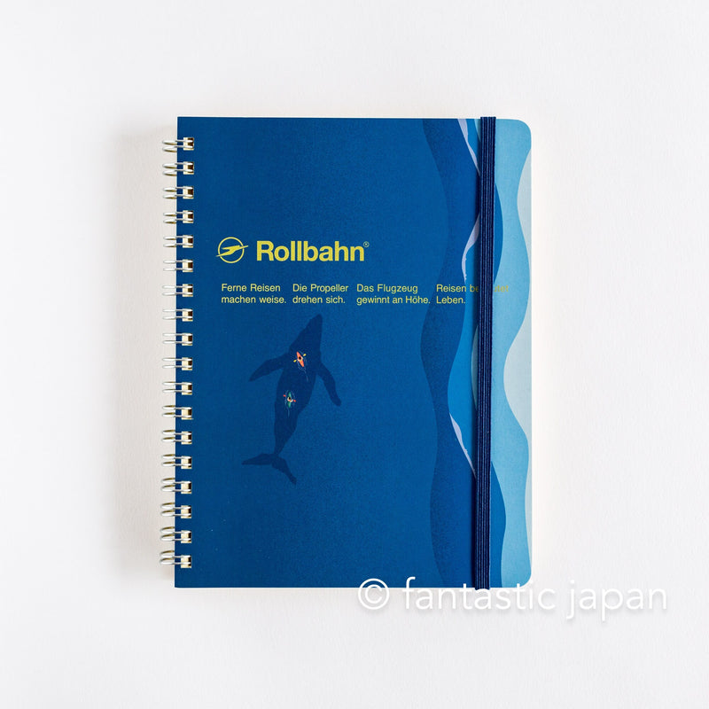 DELFONICS / Rollbahn spiral notebook Large (5.6" x 7.1" ) / GEO -sea-