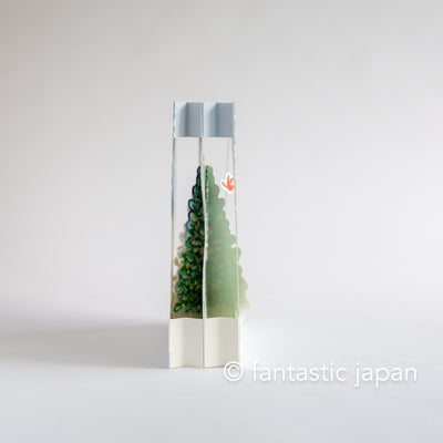 Christmas pop-up card -Tree in the woods-