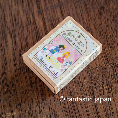 Postage flake stickers in a match box -Andersen's Fairy Tales 1 -