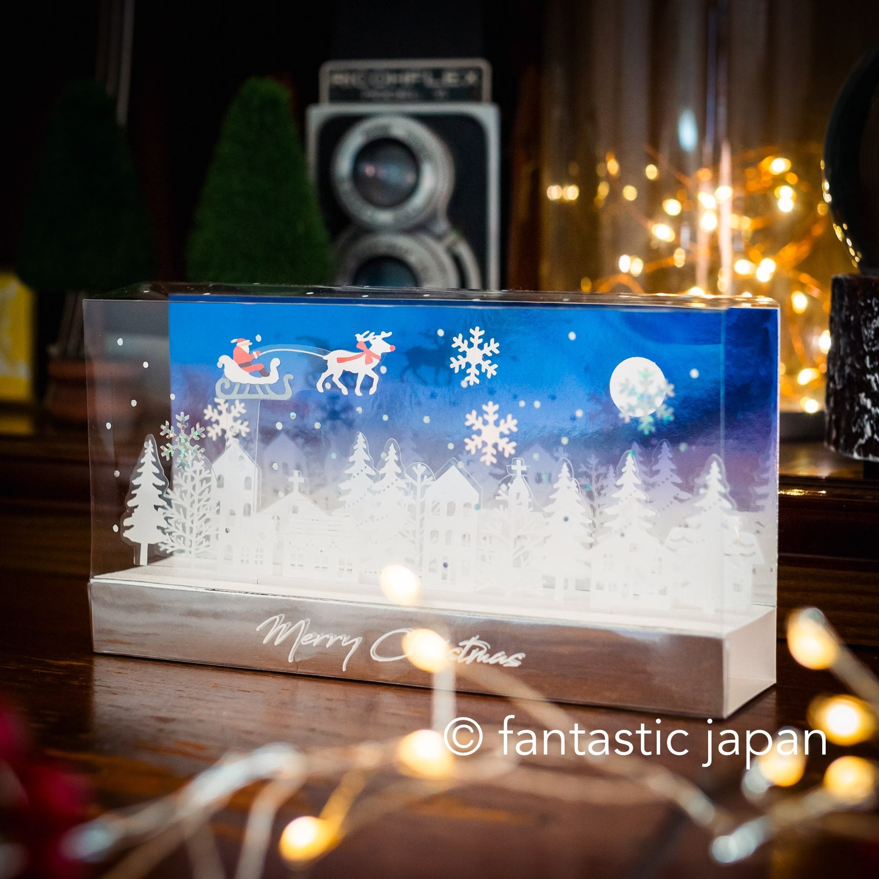 Christmas cubic pop-up card -town- – Fantastic Japan