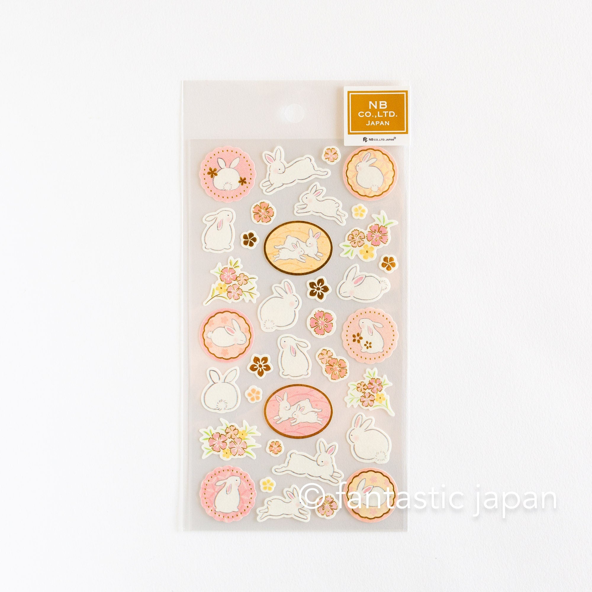 Washi Japanese sweet rabbits sticker / NB sticker / – Fantastic Japan