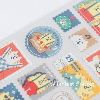 Mind Wave sticker / postage stamp -GOROGORO NYANSUKE-