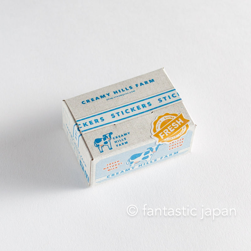 Die-cut hologram flake stickers in a tiny delivery box -Daily products-