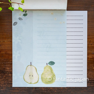 Japanese Washi Writing Letter Pad and Envelopes -Slow Life- by Omori Yuko / cozyca products