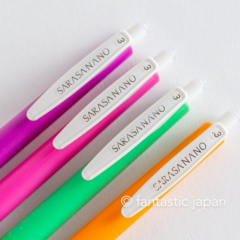 ZEBRA SARASA CLIP nano 0.3mm / american sweets set of 4colors - juicy fruits jelly -