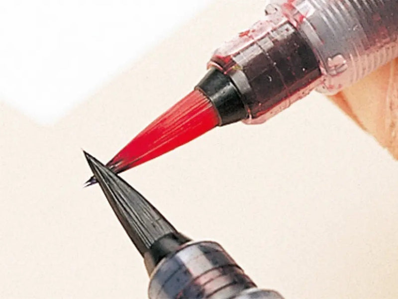 Pentel Fude Touch Brush Sign Pen - Set of 6 nuance color-