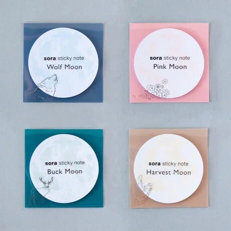 Moon sticky notes -Harvest Moon-