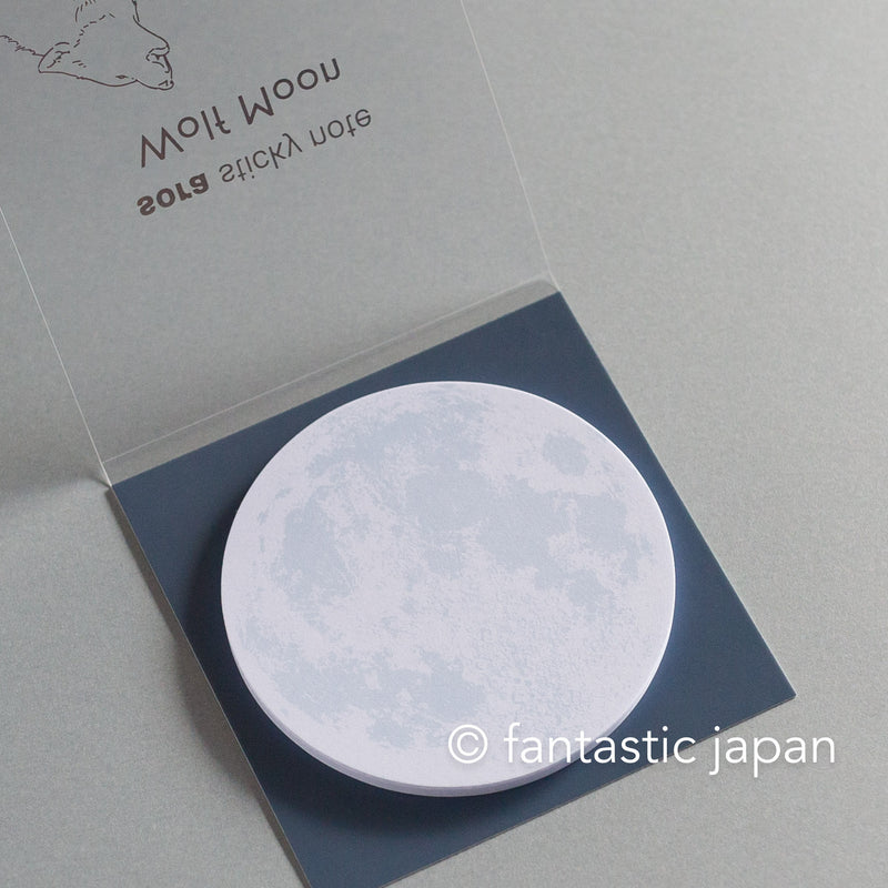 Wolf Sticky Note Moon sticky notes -Wolf Moon- – Fantastic Japan