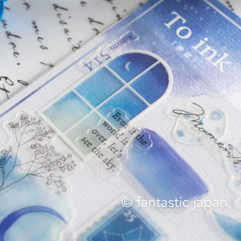 Clear layered sticker  / To Ink -silence-