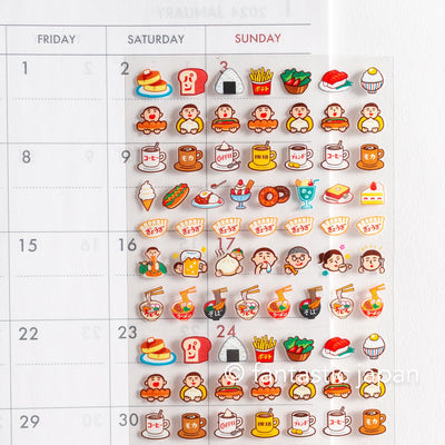 Hightide schedule sticker / new retro -food-