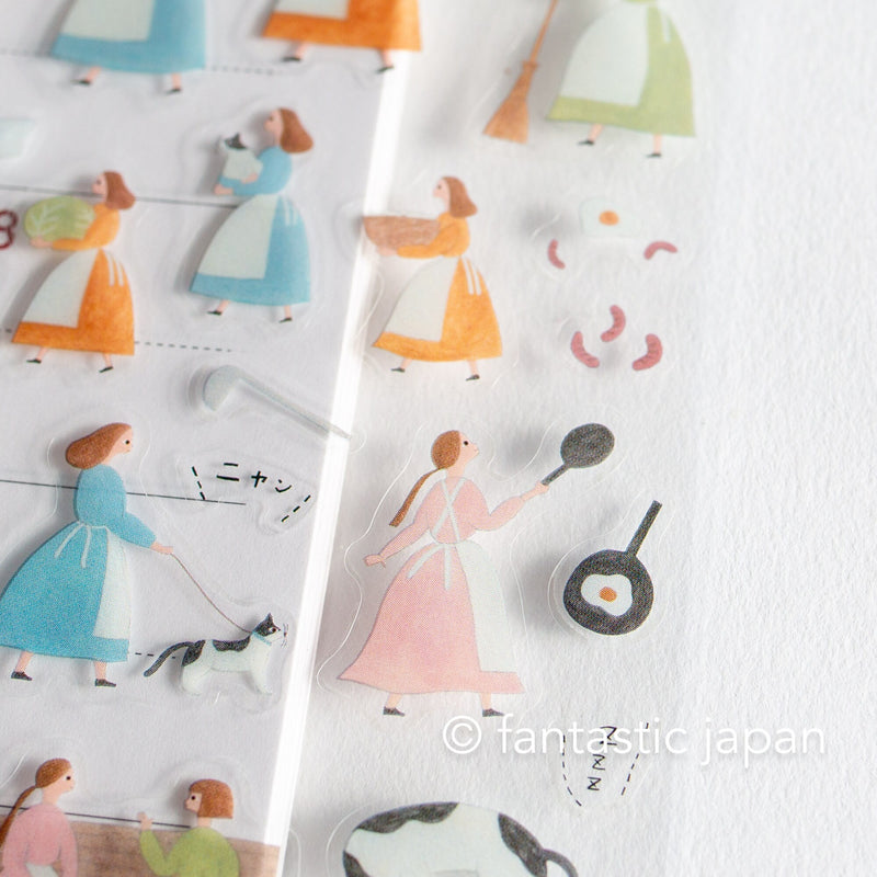 PET clear sticker -ordinary day- by necktie / cozyca product