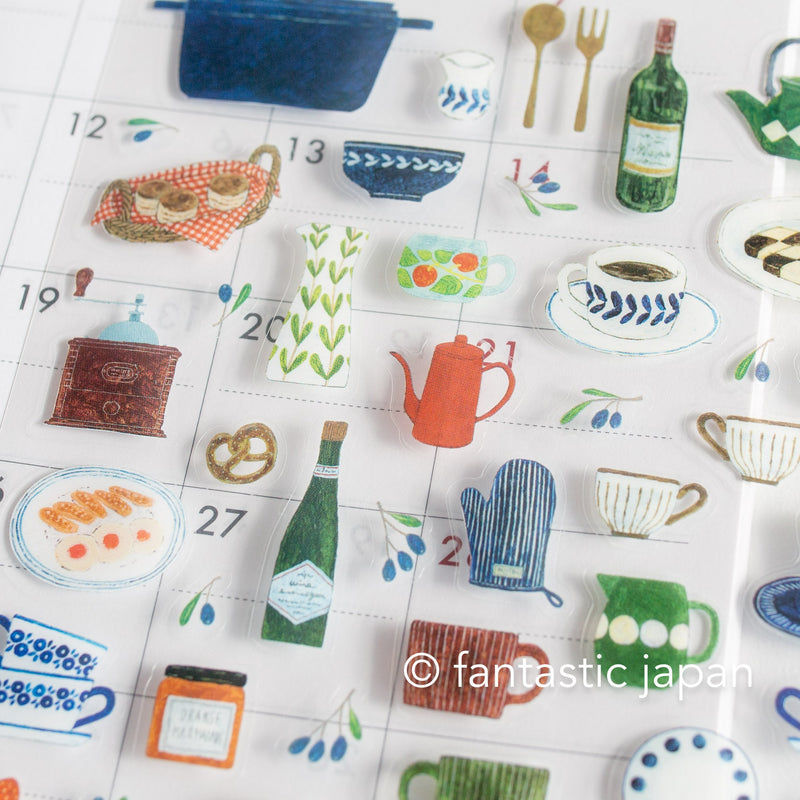 PET clear sticker -kitchen- by midori asano / cozyca product