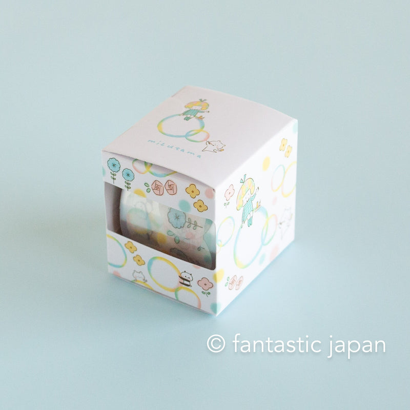mizutama roll masking sticker in a box -bubble-