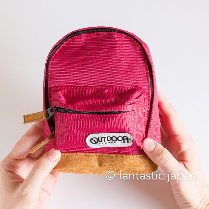 OUTDOOR PRODUCTS backpack bottom suede pencase -red- – Fantastic