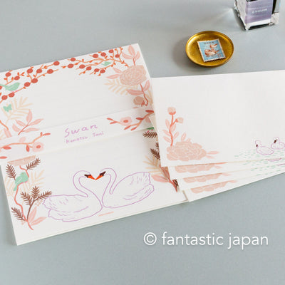 Japanese Letter Set -Swan- by Konatsu Tani / cozyca products