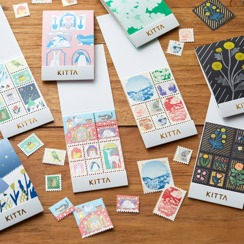 KITTA postage stamp style sticker /  KITTA Special KITPP002 -house-