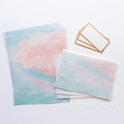 Translucent  Scenery Letter set -hazy curtain of cherry blossoms- by Tsutsumu company