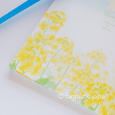 Letter Pad and Envelopes -canola flower-
