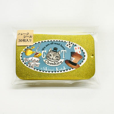 Flake stickers in a small tin box / Alice's Adventures in Wonderland -In the golden afternoon- by Shinzi Katoh