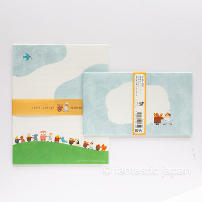 Japanese Letter Set -Let's carry- by Mariko Fukuoka / cozyca products