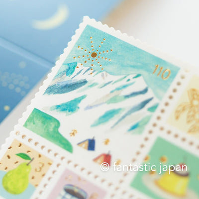 KITTA postage stamp style sticker /  KITTA Special KITPP001 -collection 3-